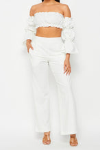 Load image into Gallery viewer, Off Shoulder Ruffled Top &amp; Pants Set - PinkLuscious