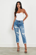 Load image into Gallery viewer, High Waisted Boyfriend Jeans - PinkLuscious