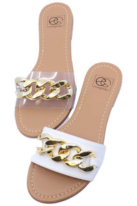 Lexi Chain Link Sandal - PinkLuscious