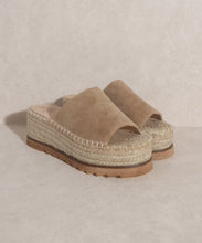 Load image into Gallery viewer, OASIS SOCIETY Ivy   Espadrille Platform Slide - PinkLuscious