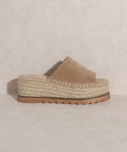 Load image into Gallery viewer, OASIS SOCIETY Ivy   Espadrille Platform Slide - PinkLuscious
