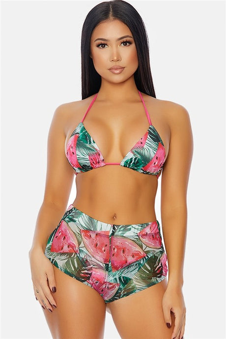 Fruit Mesh Pool Swimwear Shorts - PinkLuscious