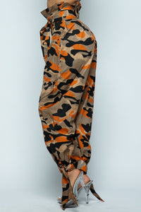 High Waist Camo Pants - PinkLuscious