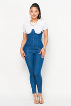 Load image into Gallery viewer, Women’s Denim Jumpsuit - PinkLuscious